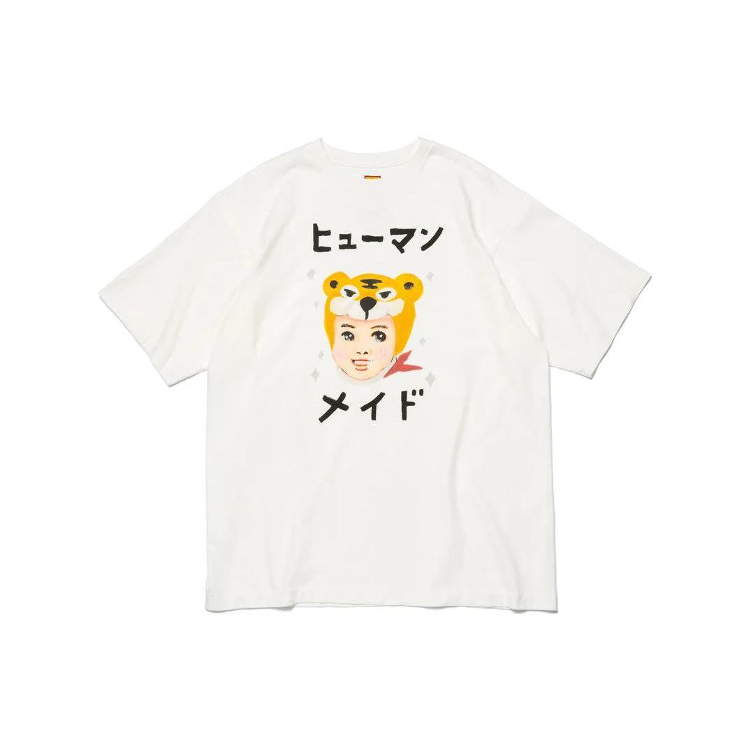 

Футболка Human Made Keiko Sootome #8, белая уличная одежда унисекс XX25TE006 XL
