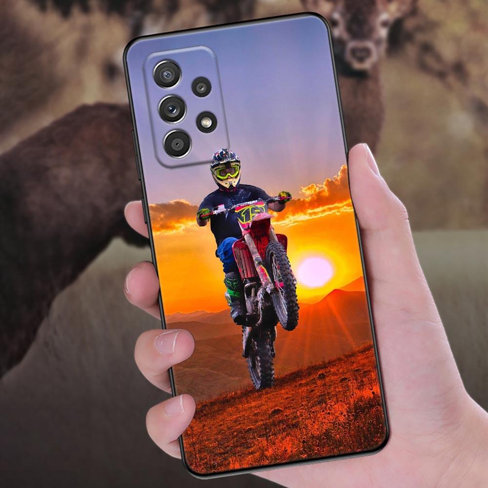 Motorbike Moto Cross Dirtbikes Phone Case For Samsung Galaxy A57 A56 A37 A55 A36 A26 A54 A52 A35 A34 A25 A17 A16 A15 A07 Cover