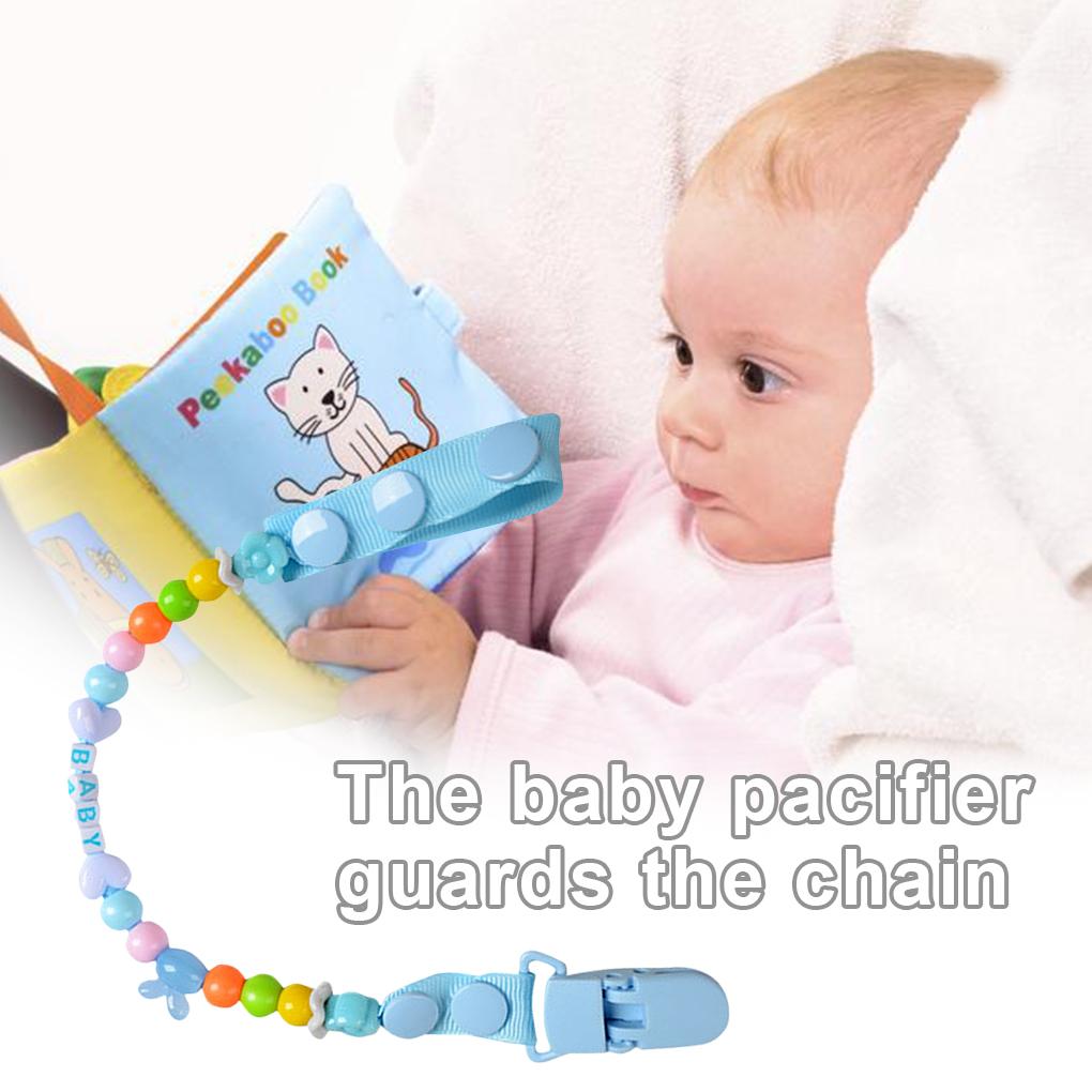 Baby Clip Holder Soother Shower Children Self-Assembly Clips Newborn Beads Chain Dummy Teether Nipples Dental