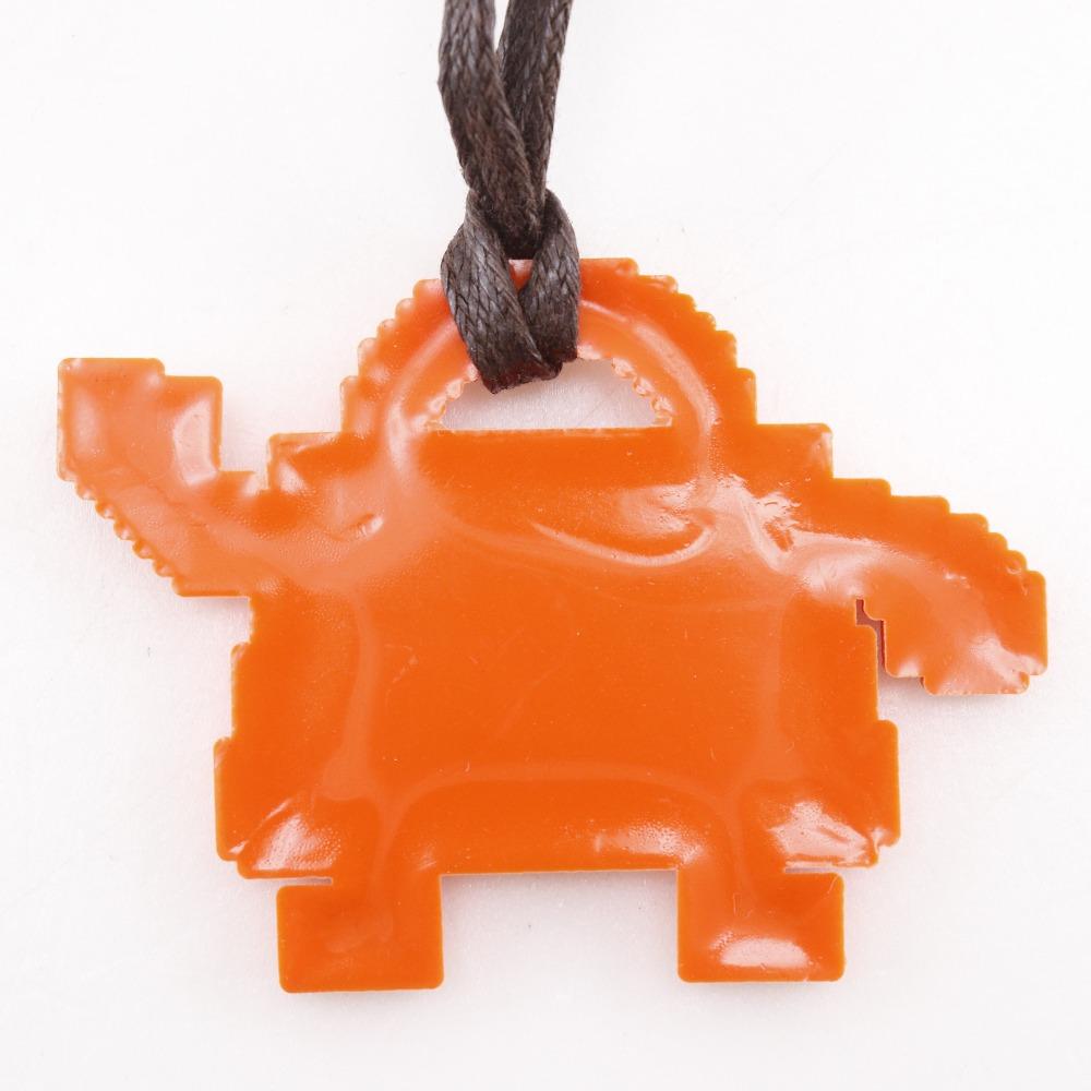HERMES Kelly doll charm Orange rubber unisex Used