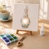 Sea Glass Art Project DIY Mosaic Kit, Fantasy Circular Door Tile Craft Indoor Crafting Projects Kit for Adults Beginners, Handmade Gift Desktop