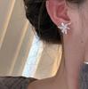 REETI 925 Silver Flower Stud Earrings for Women Elegant Wedding Jewelry Pendientes Moda