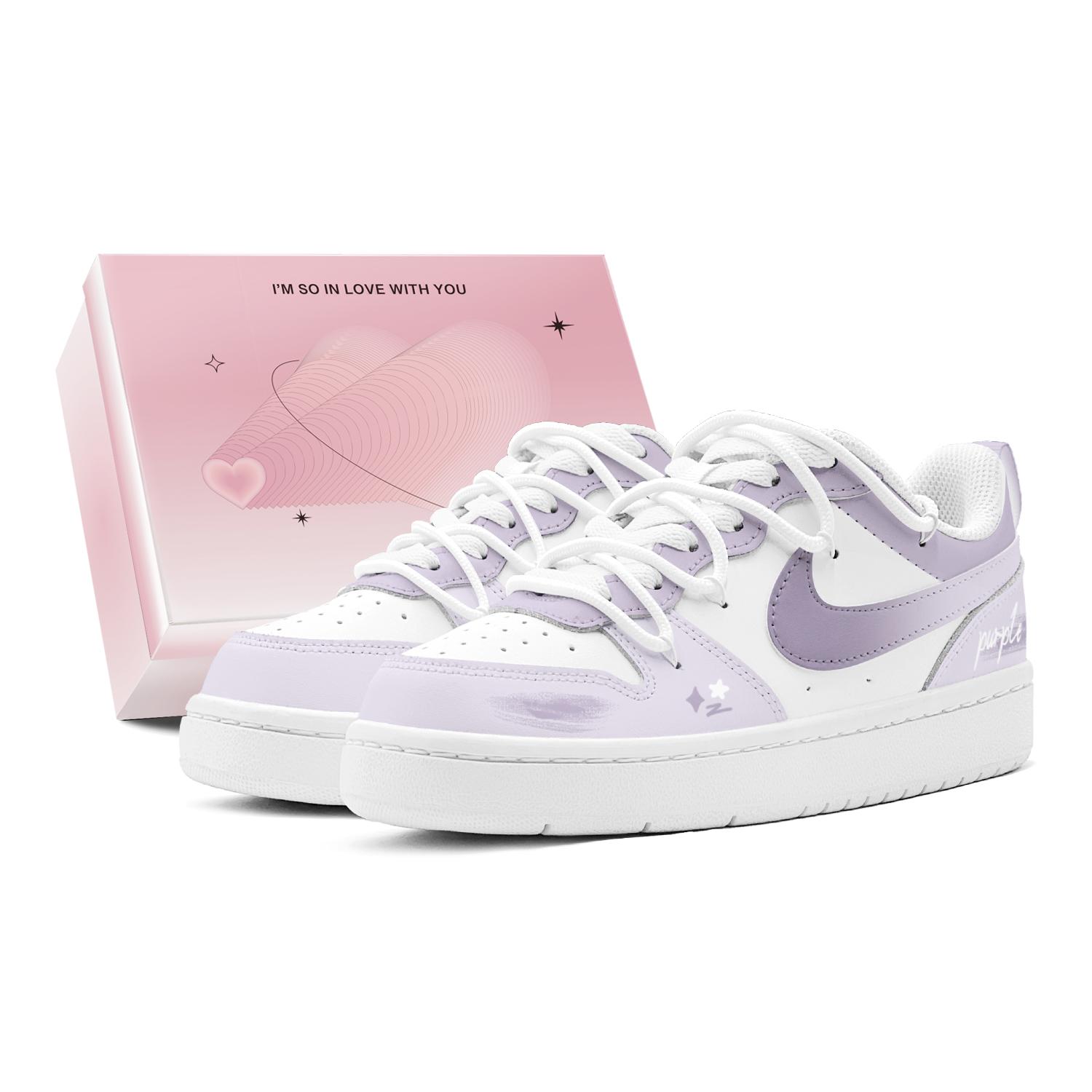 

Nike Court Borough Couple s, Dream Purple Star Low top Skateboard Shoes Women s Light Purple BQ5448-100(TeamS3-S-BOX) 38