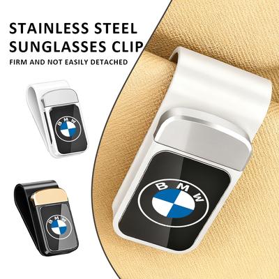 Car Sunglass Holder Magnetic Stainless Glasses Eyeglass Holder For M Performance Alpina M3 M5 M6 X1 X3 X4 X5 G20