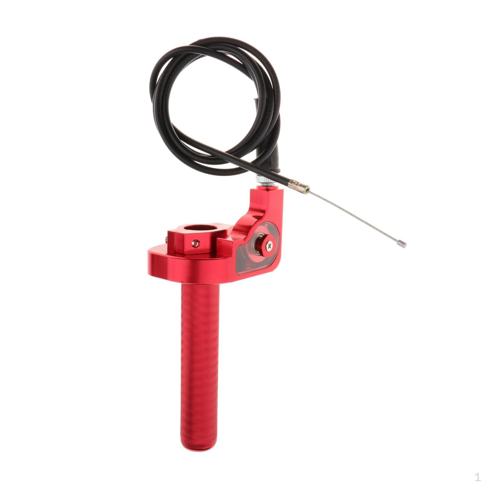 

Алюминиевая ручка дроссельной заслонки 7/8 дюйма, 22 мм и трос для квадроцикла 50cc-250 red