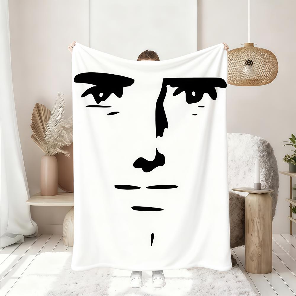 Meme Face Sigma Case boy Funny Blanket Soft Throw Blanket for Home Bedroom Bed Sofa Picnic Travel Office Rest Cover Blanket Gift