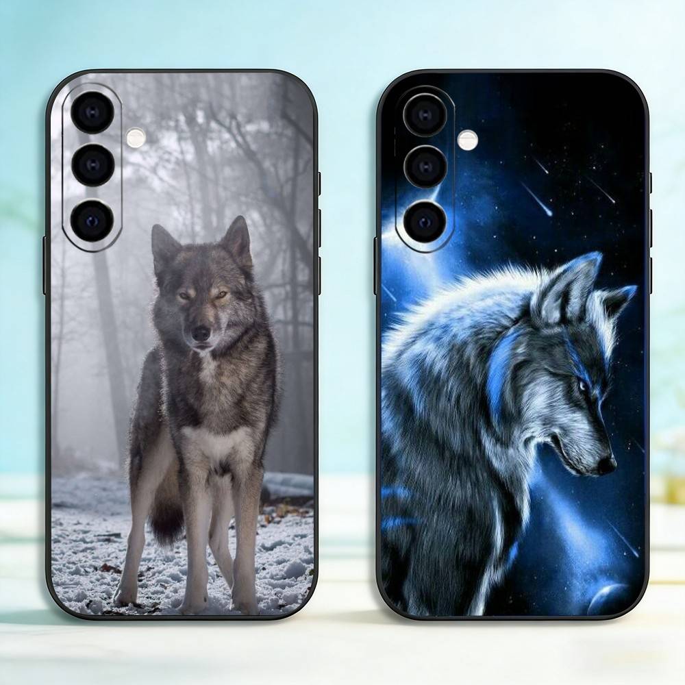 Wolf Animals Cool Phone Case For Samsung Galaxy A73,A72,A71,A70,A53,A52,A51,Soft Silicone Black Cover