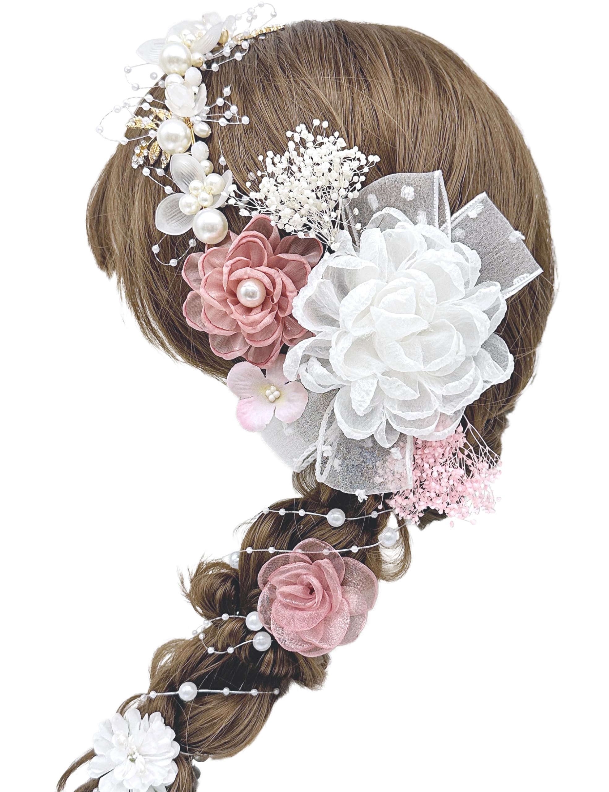 [JZOON] Hair Ornament for Graduation Ceremony, Hakama, Coming-of-Age Ceremony, Japanese Clothing, Kimono, Furisode, Japanese and Western Clothing,