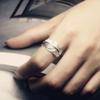 Vintage Silver Color Feather Opening Rings For Women Men Trendy Minimalist Tree Leaf Feather Finger Rings Punk Party Jewelry