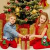 12 Stück Kinderspielzeug Weihnachtsstrümpfe DIY Kinder Handgemacht Vliesstoff Pädagogisches Nähen Filz Basteln Kinder Set Strumpf