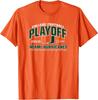 Miami Hurricanes College Football Playoff CFP 2025-26 Orange T-Shirt