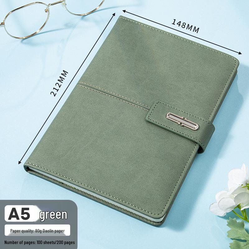 A5 PU Leather Magnetic Buckle Business Notebook Gift Set