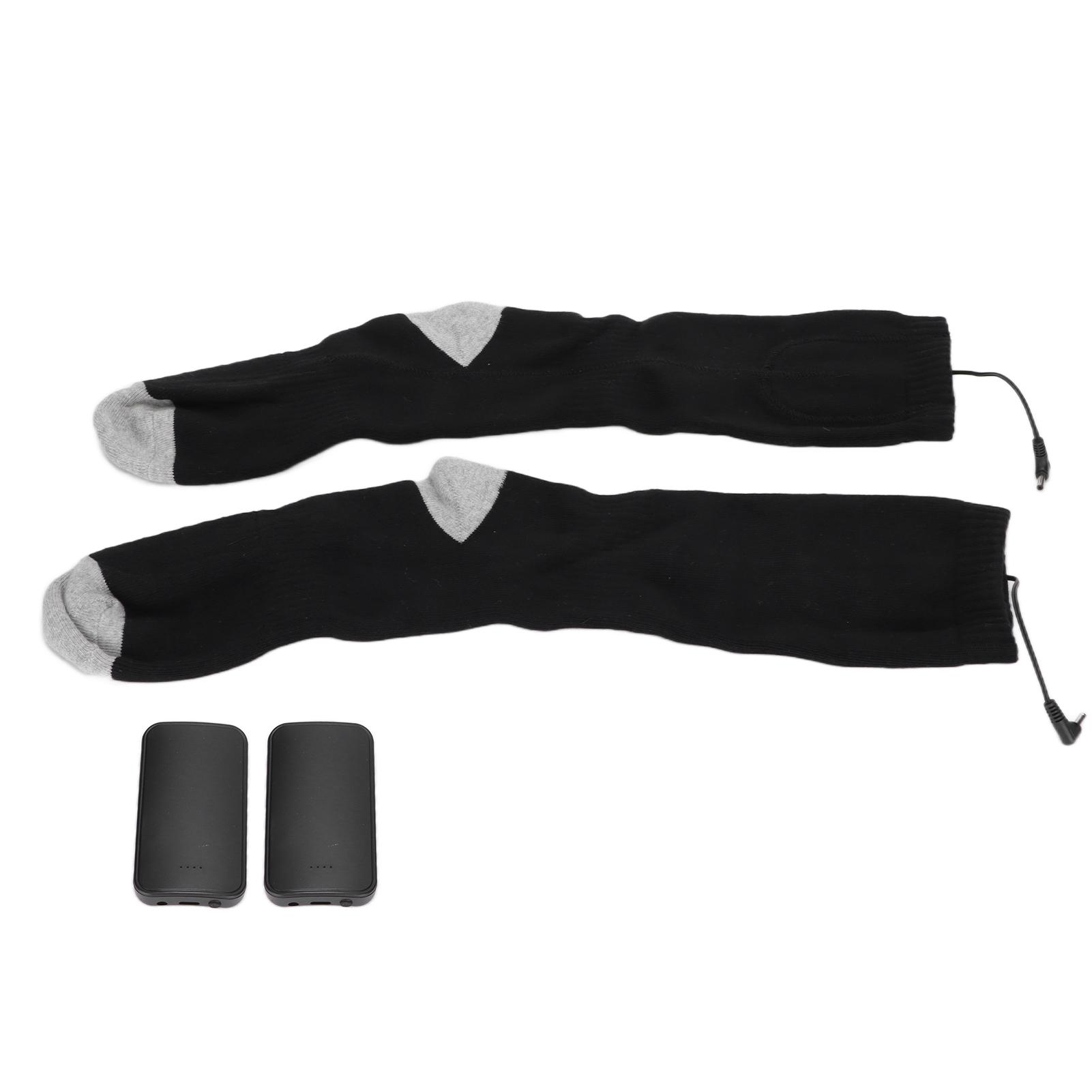 

Носки с электроподогревом, регулируемые, перезаряжаемые, теплые зимние носки для охоты, катания на лыжах, кемпинга белый