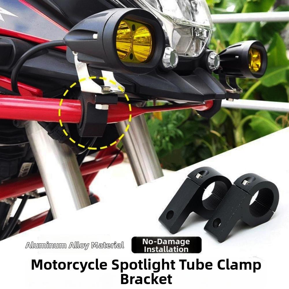 Black Car Motorcycle Headlight Clamps Motorcycle Modification Pipe Clamp For Truck Auto ATV