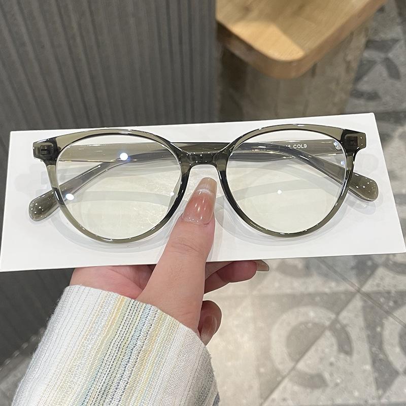 Cat Eye Shape Glasses Women Korean Style Blue Light Blocking Men's Glasses TR90 Material Women's Eyeglass Frame