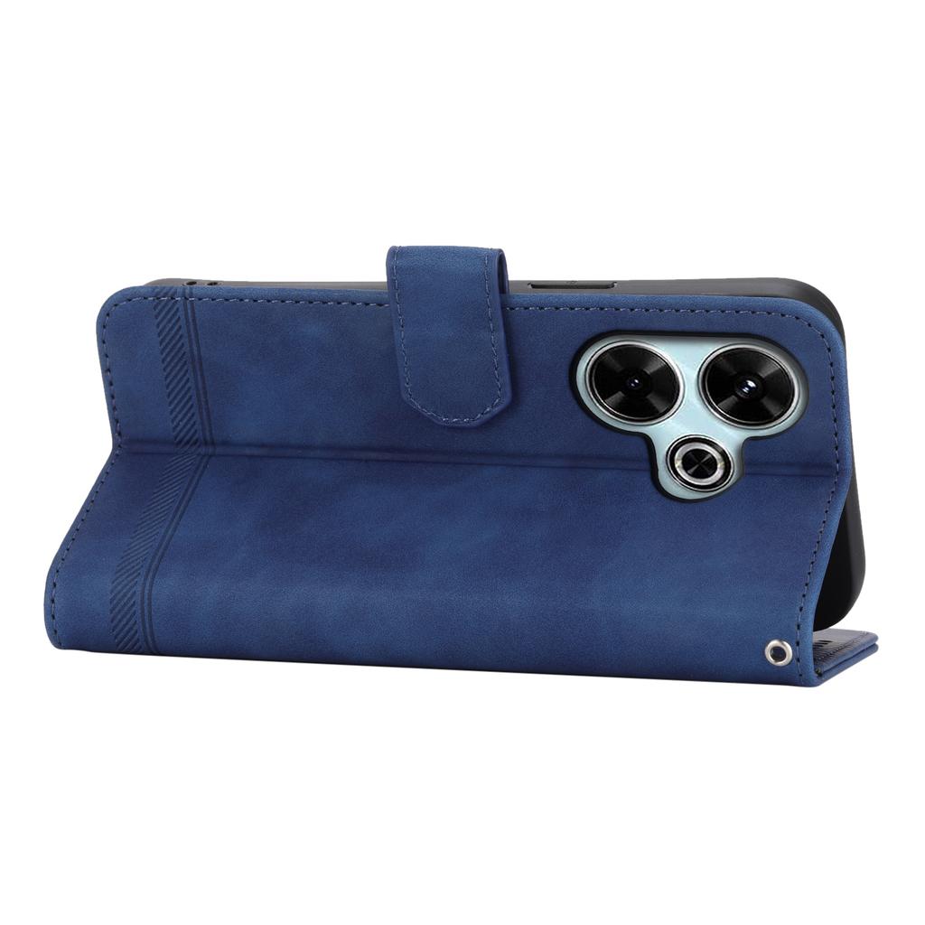 DIERFENG DF-03 For Xiaomi Redmi 13 4G/5G/Note 13R 5G/Poco M6 4G Leather Case Wallet Phone Cover