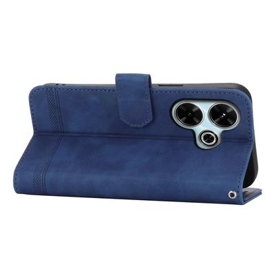 DIERFENG DF-03 Pour Xiaomi Redmi 13 4G/5G/Note 13R 5G/Poco M6 4G Étui en Cuir Portefeuille Housse de Téléphone