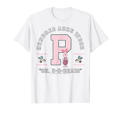 Disney Winnie the Pooh Piglet Hundred Acres Wooden Oh D-D-Dear T-Shirt