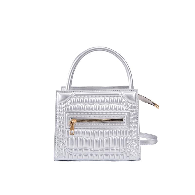 Shoulder bag New dopamine solid color fashionable solid color handbag niche texture messenger small square bag