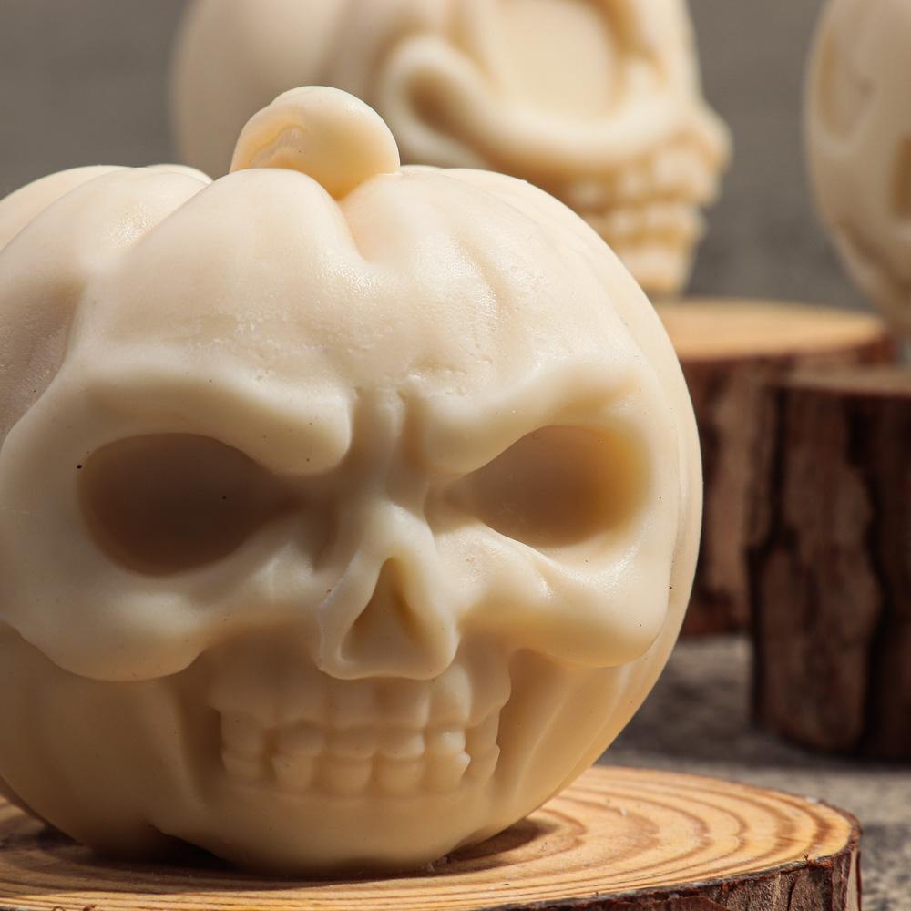 Halloween Stohovací hudební dýně Svíčka Silikonové formičky DIY Aromaterapie Mýdlo Kapací přívěsek Čokoládový dort Pečicí forma
