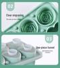 Food-Grade Silicone Rose Heart Ice Cube Mold for Whiskey