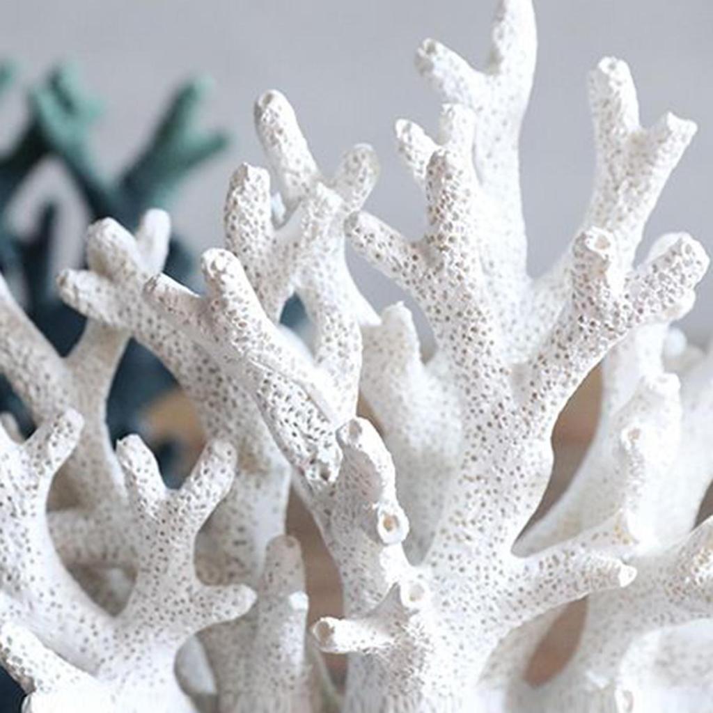 Resin Coral Statue Simulated Coral Ornaments Resin Handicrafts Irregular Coral Flower Decorative Figurines Home Decoration