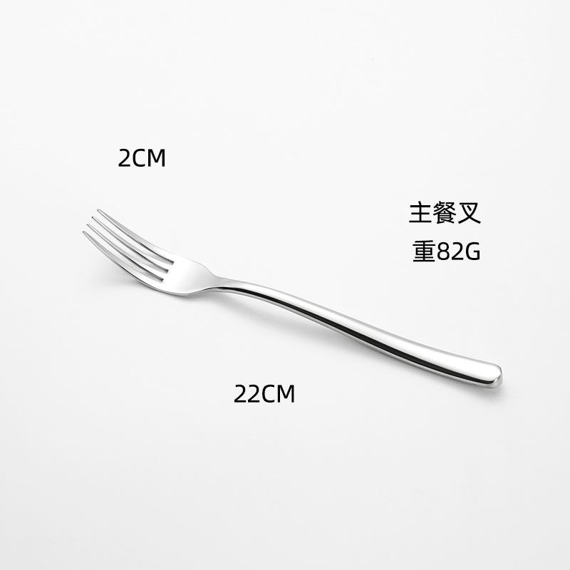Moonlight series stainless steel knife, fork and spoon set, titanium-plated coffee spoon, western food steak knife, fork tableware, gifts