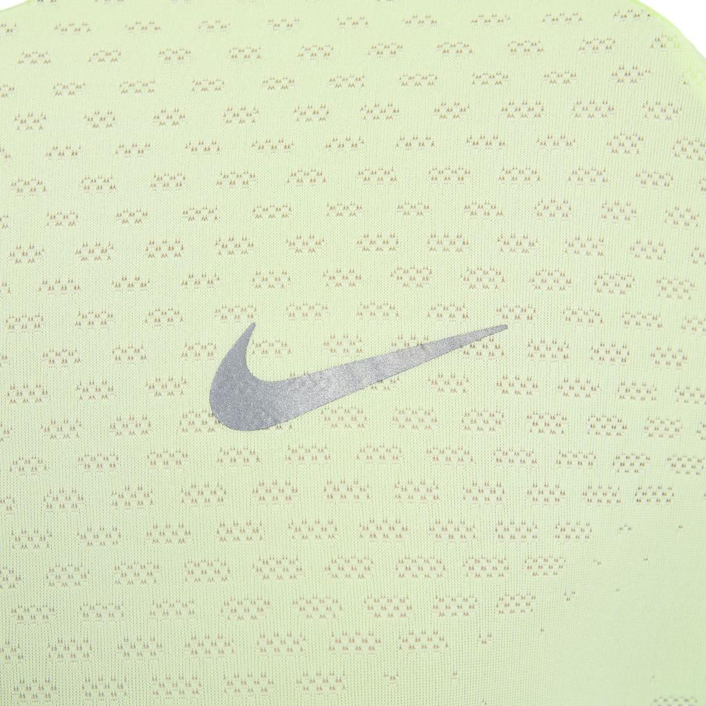 Nike Dri-FIT ADV Stride Series Logo Quick-Dry Breathable Pullover Short Sleeve T-Shirt Men Tops Light-Fluorescent-Yellow Reflective-Silver HV5204701