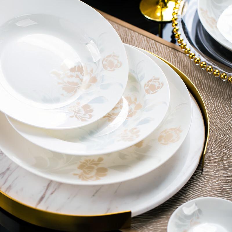 Ru Han Bone China 10-inch Flat Plate