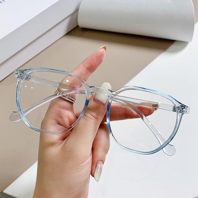 Transparent polygon Computer Eyeglasses Frames Female Male Anti- Blue Lightweight Eyewear Blocking Eyeglasses Optical Spectacle Eyeglass