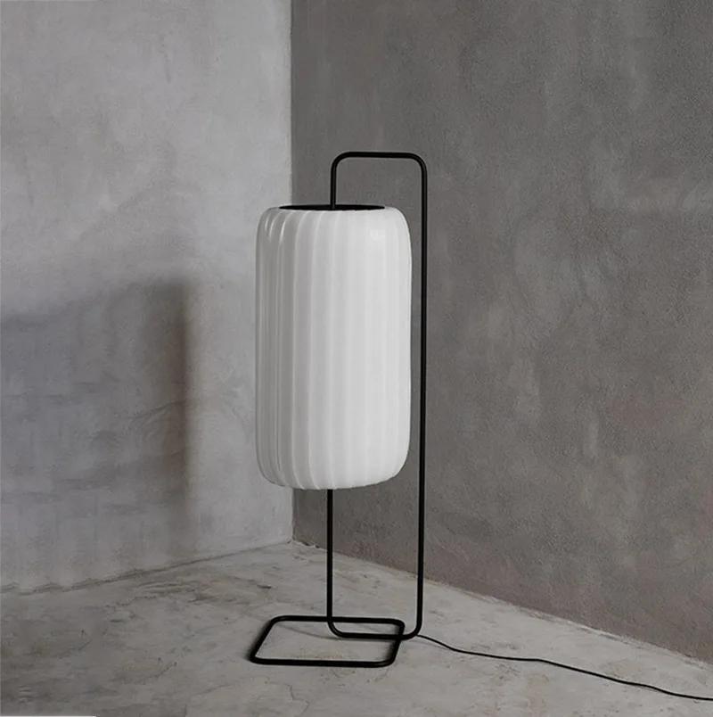 Nordic Retro Fabric Floor Lamp Personalized Living Room Sofa Lamp Hotel Bedroom Bedside Japanese Room Minimalist LED Table Lamp