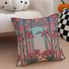 Romantic French Style Cushion Cover Throw Pillow Cover Hidden Button Durable Polyester Chair Cushion