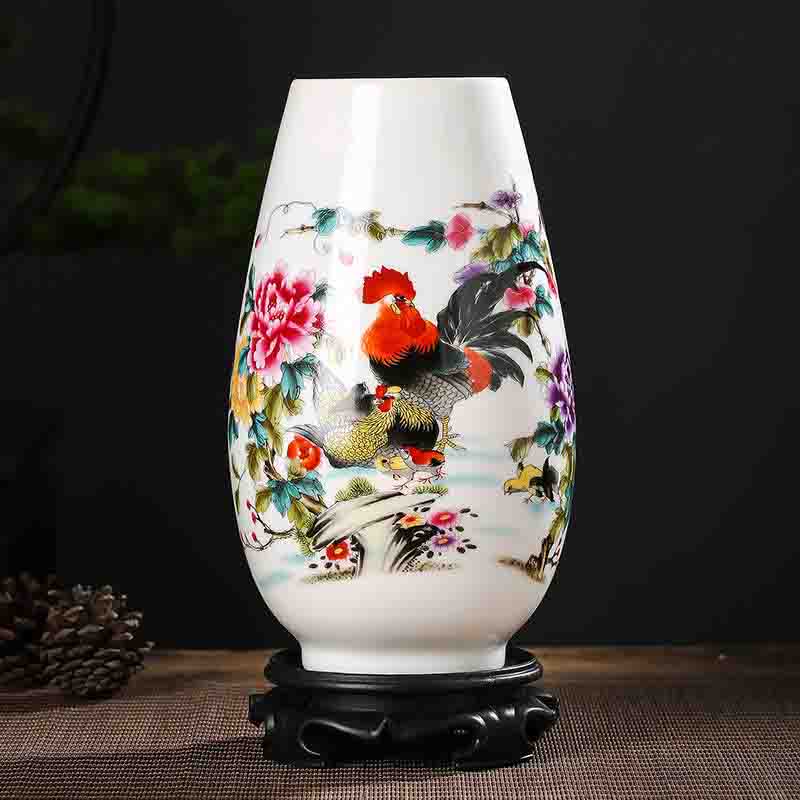 Chinese Jingdezhen Ceramic Vase Ornaments Office Store Club Bar Furnishing Crafts Home Livingroom Desktop Accessories Decoration