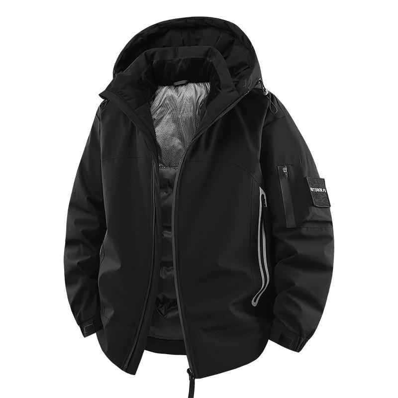 

Мужская пуховая куртка с капюшоном 2025: Свободный крой, Большой размер, 90% пух белой утки, Зимняя верхняя одежда из графена XL