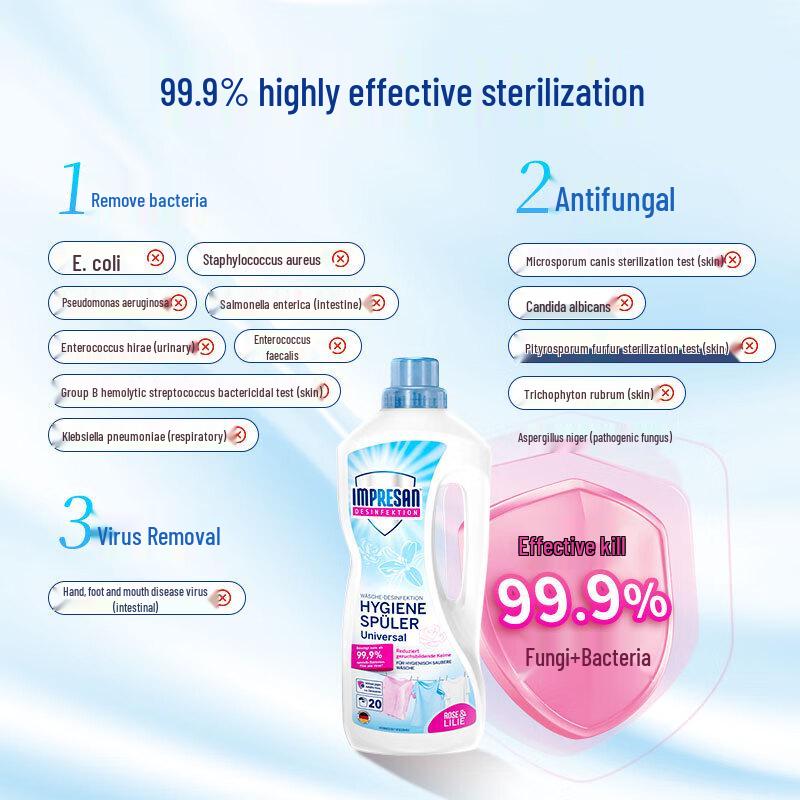 Impresan Concentrated Laundry Disinfectant & Sanitizer, Rose & Lily