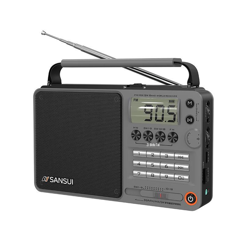 SANSUI M36 Portable Full-Band FM Radio & Bluetooth Speaker CN plug (adapter included)