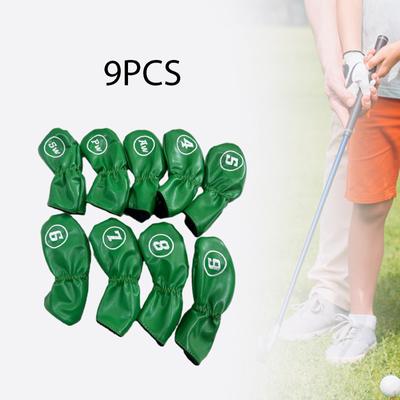 9 sztuk Pokrowców na główki kijów golfowych Pokrowce na główki kijów Irons Lekkie Miękka podszewka Odporne na zużycie