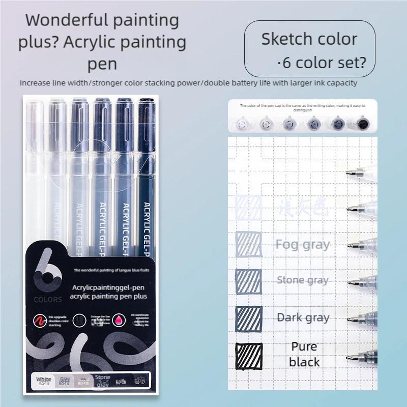 

LANGUO 6-цветные маркеры-хайлайтеры, быстросохнущие, нетоксичные, для плавного письма, для студентов, офиса, школьные принадлежности, корейская канцелярия