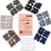 Open-and-Close Fabric Connectors, Four-Part ABS Plastic Garment Fasteners Clasps with Integrated Prongs for Alterations and Repairs