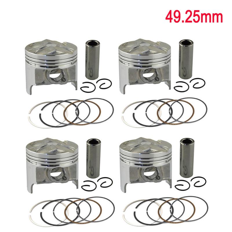 Motorcycle Engine Part Size 49 49.25 49.5mm Piston & Rings Kit For SUZUKI GSX250R GJ72A GJ73A GJ74A GSF250 BANDIT 250 ACROSS 913