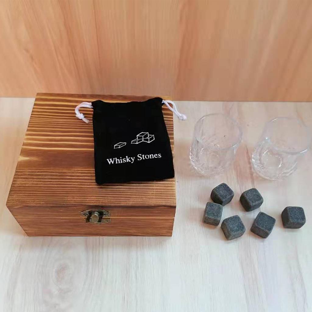 Whisky Stones and Glasses Gift Set Whisky Marble Stones Whisky Stones Glasses