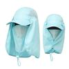 Outdoor UV Sun Protection Summer Fishing Sun Hat Breathable Neck Face Sunshade Hat Adjustable Fisherman Cap