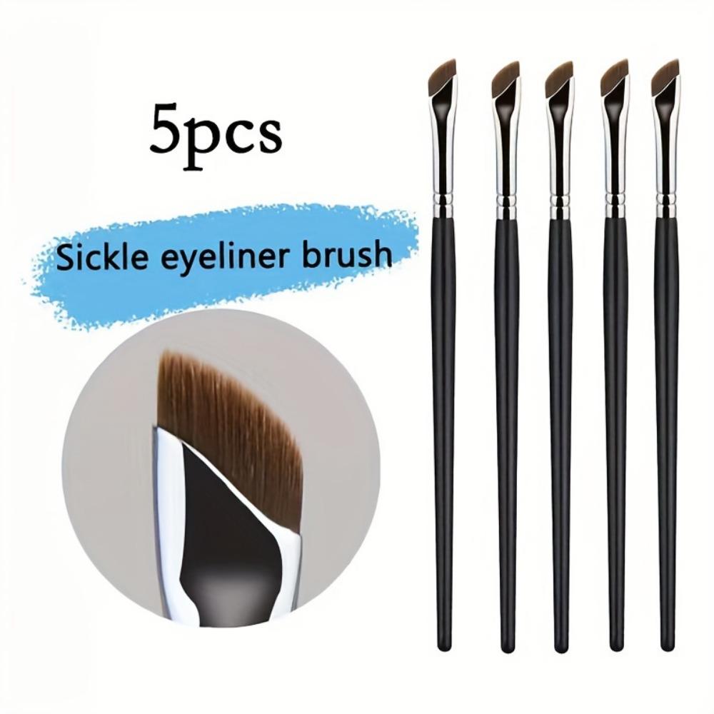 Ultra Thin Sickle Eyeliner Brush, Knife Edge Liquid Eyeliner Brush