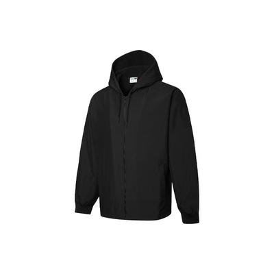 Long-Sleeve Windproof Fleece-Lined Hooded Jacket Men Outerwear Black 530273-01