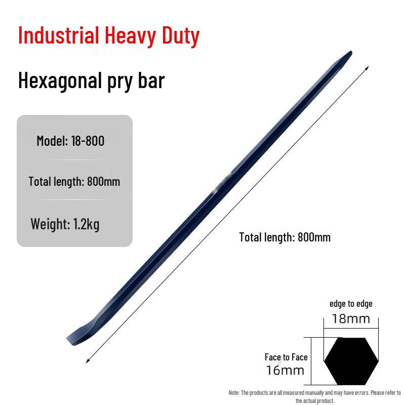 Moli Industrial Grade Hexagonal Crowbar