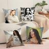 R-Rosalia Lux Cushion Cover Soft Short Plush Pillow Cover Smooth Cozy Texture Aesthetic Cushion Case Home Decor