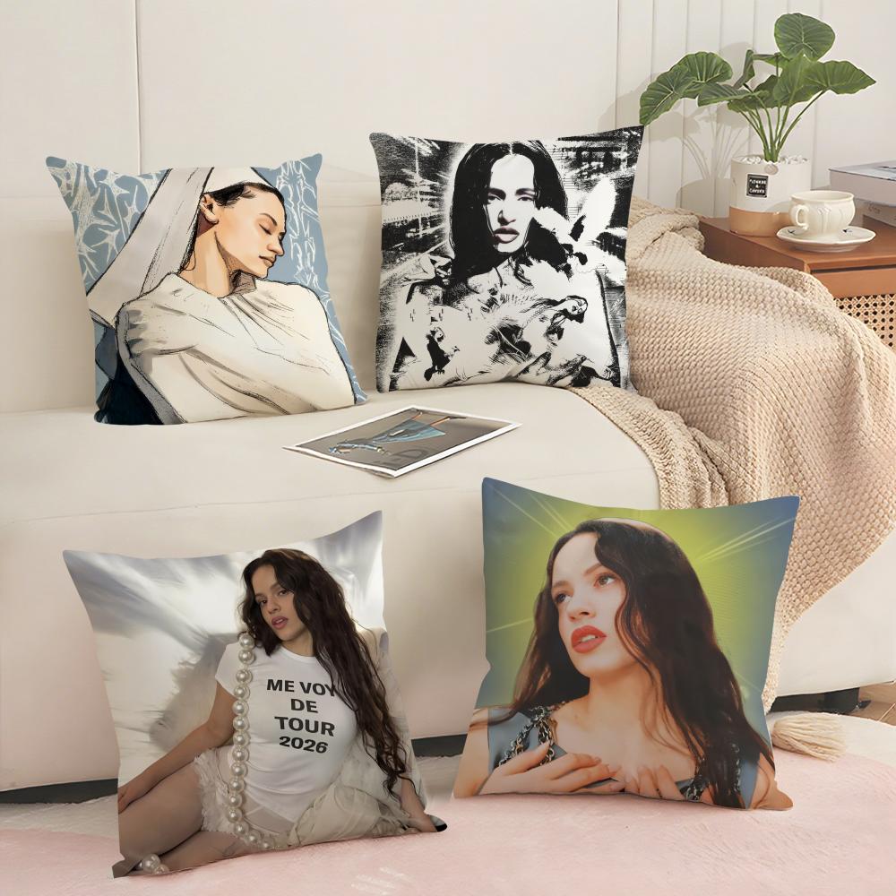 R-Rosalia Lux Cushion Cover Soft Short Plush Pillow Cover Smooth Cozy Texture Aesthetic Cushion Case Home Decor
