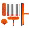 2in1 Ceiling Duster Window Cleaning Brush Telescopic Microfiber Dust Cleaning Brush Glass Wiper Ceiling Window Cleaning Tool