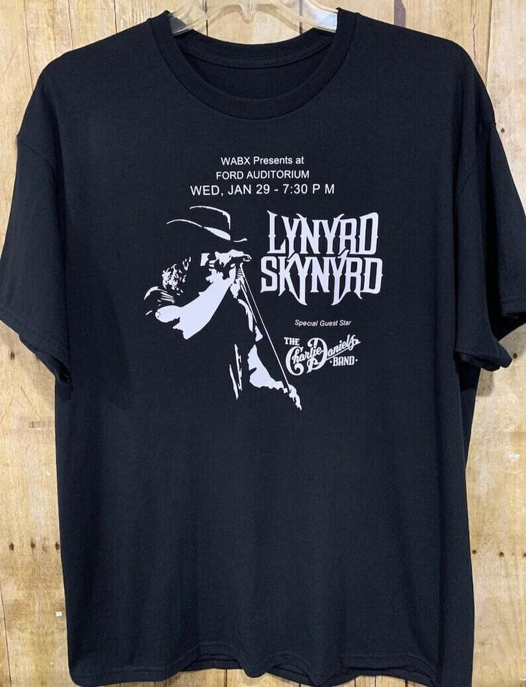 Винтажная хлопковая футболка унисекс Lynyrd Skynyrd, концерт в Детройте 1975 года, размеры S-5XL XXXL
