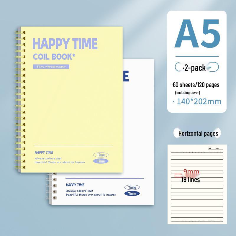 Coil-Bound B5 Notebook: Simple, High-Value for College & Junior High Students